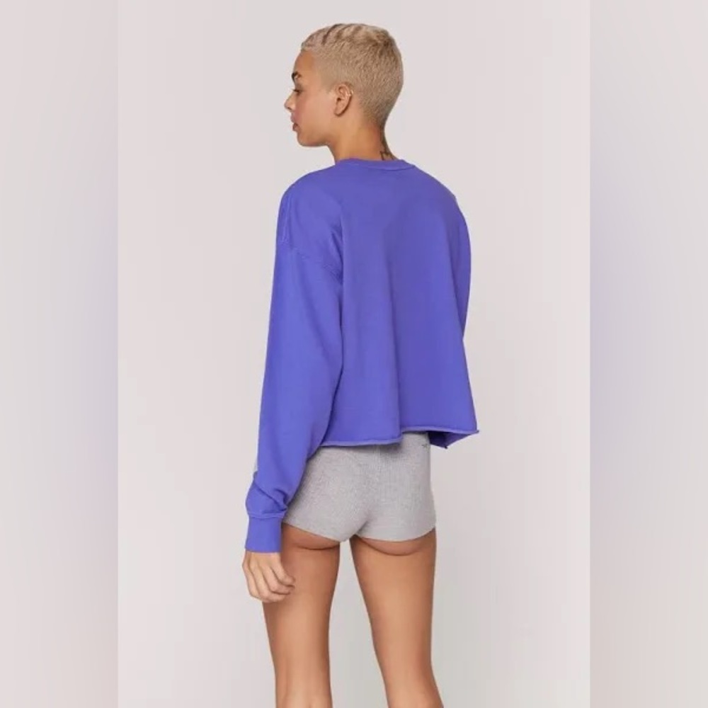 spiritual gangster Stoked Mazzy Crop Sweatshirt - Picture 4 of 7
